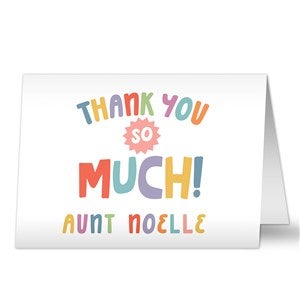 Many Thanks Personalized Greeting Card - 38053