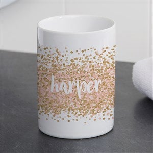 Sparkling Name Personalized Ceramic Bathroom Cup - 38070