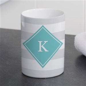 Classic Initial Personalized Ceramic Bathroom Cup - 38071