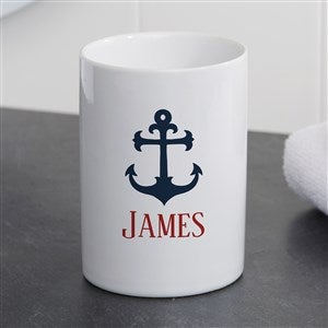 Nautical Personalized Ceramic Bathroom Cup - 38082