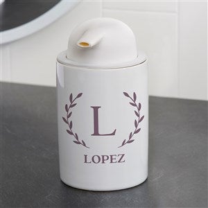 Laurel Initial Personalized Ceramic Soap Dispenser - 38129