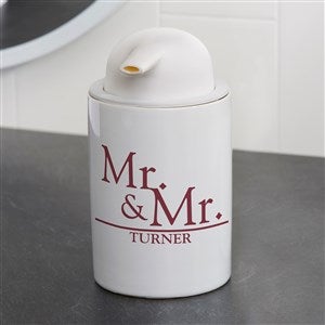 Wedded Pair Personalized Ceramic Soap Dispenser - 38134