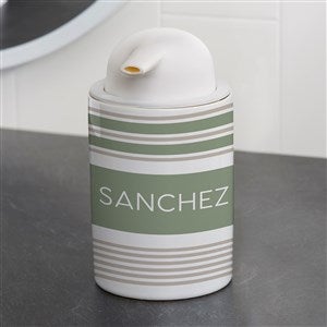 Turkish Stripes Personalized Ceramic Soap Dispenser - 38151
