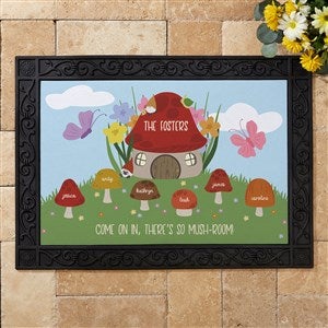 Mushroom Family Personalized Character Doormat- 18x27 - 38158-S