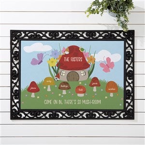 Mushroom Family Personalized Character Doormat- 18x27 - 38158-S