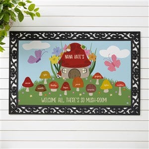 Mushroom Family Personalized Character Doormat- 20x35 - 38158-M