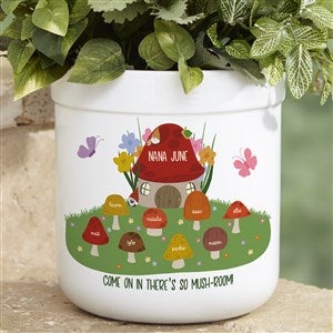 Mushroom Family Personalized Outdoor Flower Pot - 38164