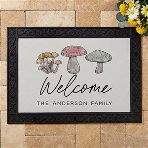 Cottagecore Mushrooms Personalized Doormat- 18x27 - 38166-S
