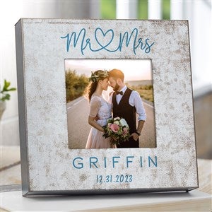 Infinite Love Personalized Wedding Galvanized Metal Picture Frame - 4