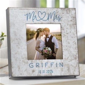 Infinite Love Personalized Wedding Galvanized Metal Picture Frame - 4x 4 - 38177-4x4