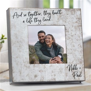 Together They Built A Life Personalized Galvanized Metal Picture Frame - 4