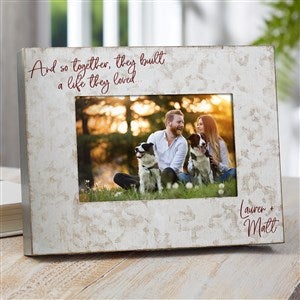 Together They Built A Life Personalized Galvanized Metal Picture Frame- 4