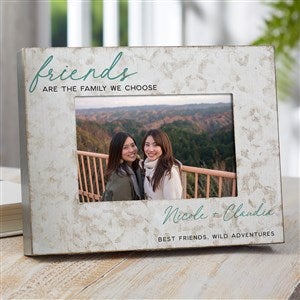 Friends Are The Family We Choose Personalized Galvanized Picture Frame- 4quot;x 6quot; - 38181-4x6H