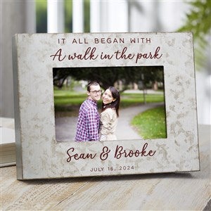 It All Began With Personalized Metal Picture Frame - 4x6 Horizontal - 38183-4x6H