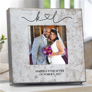 Drawn Together By Love Personalized Galvanized Metal Picture Frame - 4