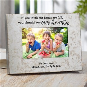 My Heart Personalized Galvanized Metal Picture Frame- 4"x 6" - 38188-4x6H