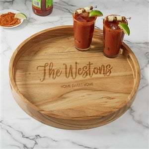 Script Initial Personalized Bamboo Cutting Board - 10x14