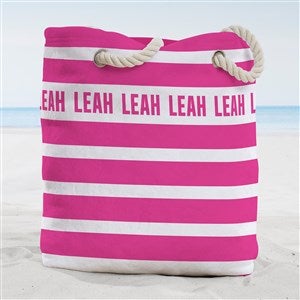 New Victoria's Secret Striped Pink and White Beach Tote Bag with