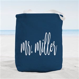 Mr. & Mrs. Personalized Terry Cloth Beach Bag- Small - 38241-S
