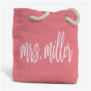 Mr.  Mrs. Personalized Terry Cloth Beach Bag- Large - 38241-L