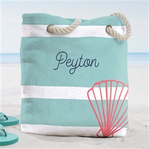 Nautical Personalized Terry Cloth Beach Bag- Large - 38253-L