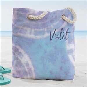 Pastel Tie Dye Personalized Beach Bag- Large - 38254-L