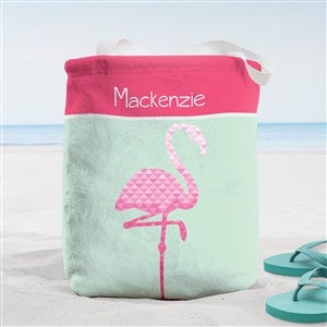Flamingo Personalized Beach Bag- Small - 38265-S