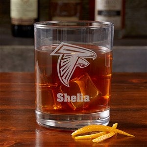 NFL Atlanta Falcons Engraved Old Fashioned Whiskey Glass - 38309