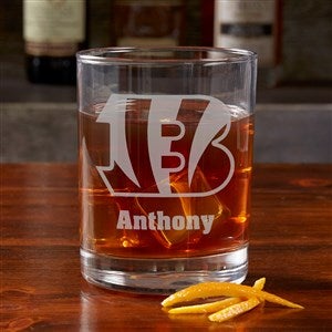 NFL Cincinnati Bengals Engraved Old Fashioned Whiskey Glass - 38313