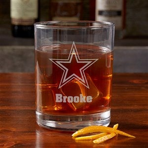 NFL Dallas Cowboys Engraved Old Fashioned Whiskey Glass - 38315
