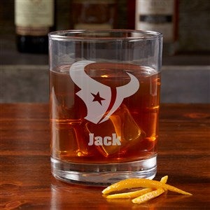 NFL Houston Texans Engraved Old Fashioned Whiskey Glass - 38319