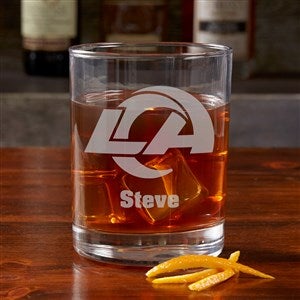 NFL Los Angeles Rams Engraved Old Fashioned Whiskey Glass - 38324