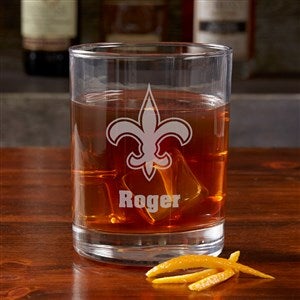 NFL New Orleans Saints Engraved Old Fashioned Whiskey Glass - 38328