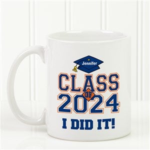 Cheers to the Graduate Personalized Coffee Mug 11oz.- White - 3833-W