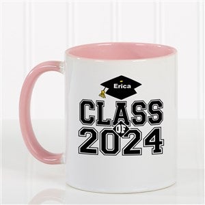 Cheers to the Graduate Personalized Pink Coffee Mug - 3833-P