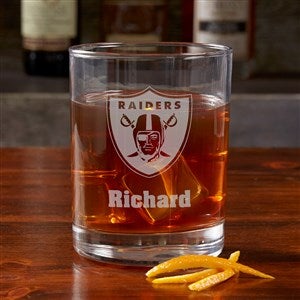NFL Las Vegas Raiders Engraved Old Fashioned Whiskey Glass - 38330