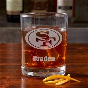 NFL San Francisco 49ers Engraved Old Fashioned Whiskey Glass - 38333