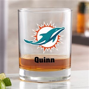 NFL Miami Dolphins Printed Whiskey Glass - 38358