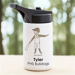 philoSophies® Baseball Personalized Double-Wall Insulated 14 oz. Water Bottle - 38408-S
