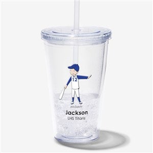 philoSophies® Baseball Personalized Acrylic Insulated Tumbler - 38411