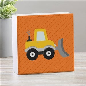 Construction & Monster Trucks Personalized Square Shelf Block - 38446-S