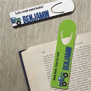 Construction & Monster Trucks Personalized Bookmark Set - 38452