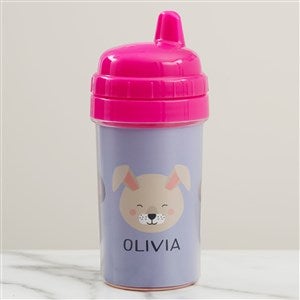 Animal Pals Personalized 10 oz. Sippy Cup- Pink - 38467-P