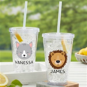 Animal Pals Personalized 17 oz. Acrylic Insulated Tumbler - 38472