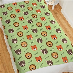 Animal Pals Personalized 60x80 Plush Fleece Blanket - 38487-L