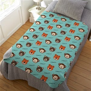 Animal Pals Personalized 50x60 Quilted Blanket - 38487-Q