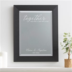 Together They Built A Life Personalized Metal Picture Frames - 4x4 Vertical