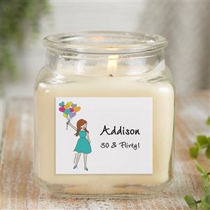 Birthday Balloons philoSophies® Personalized 10 oz. Vanilla Candle Jar - 38524-10VB