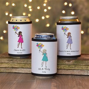 Birthday Balloons philoSophies® Personalized Can & Bottle Wrap - 38528