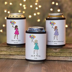 Birthday Balloons philoSophies® Personalized Can  Bottle Wrap - 38528